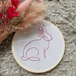 Wonder A – Cercle brodé lapin