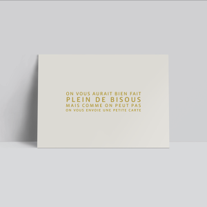 Carte On vous aurait bien fait plein de bisous…