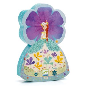 Djeco – Puzzle Silhouette – La princesse du printemps – 36 pcs