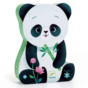Djeco – Puzzle Silhouette – Léo le Panda – 24 pcs