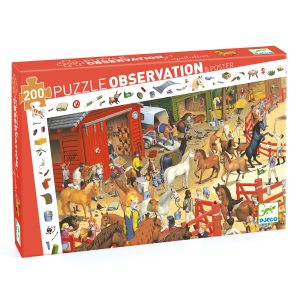 Djeco – Puzzle Observation – Équitation – 200 pcs