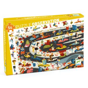 Djeco – Puzzle Oservation – Rallye automobile – 54 pcs