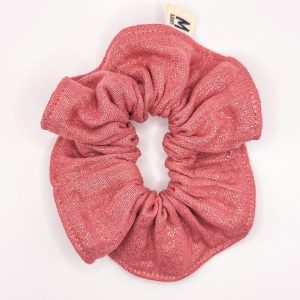 Chouchou double gaze brillant framboise