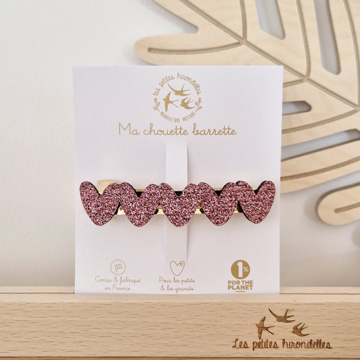 Barrette clip – Cœurs – Image 3