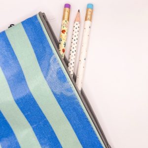Trousse – Rayures bleues