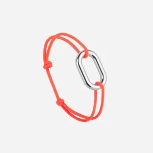 Bracelet maillon argent – orange