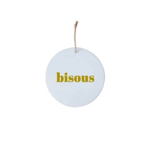 Médaillon 6 cm Bisous