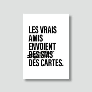 Carte Les vrais amis