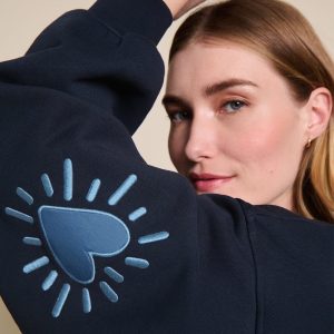 Le sweat Cœur solaire – Bleu