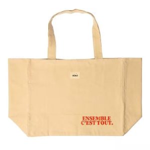 BEBEL – Cabas « Ensemble c&rsquo;est tout » – Coquelicot