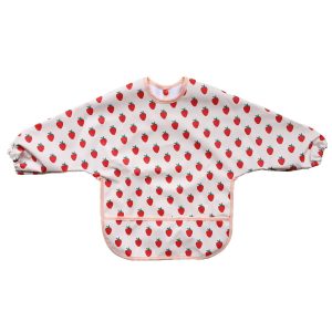 Le petit souk – Bavoir tablier manches longues – fraises